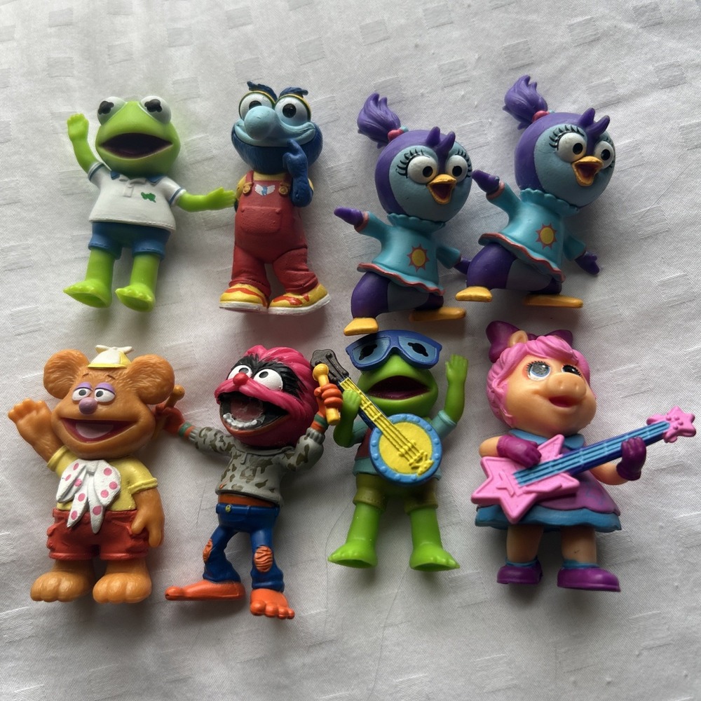 Disney Jr. Muppet Babies Miss Piggy Animal Fozzie Animal Summer Gonzo Kermit LOT